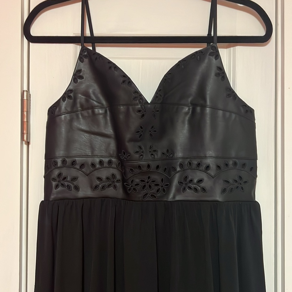 Mixed Media Midi Dress